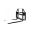 Compact pallet forks for tractor loaders and mini skid steers
