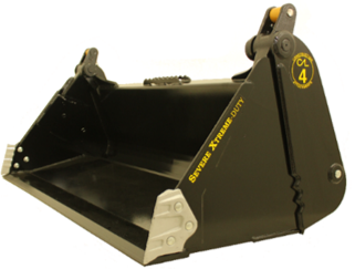Severe Xtreme Duty 4-in-1 skid steer bucket